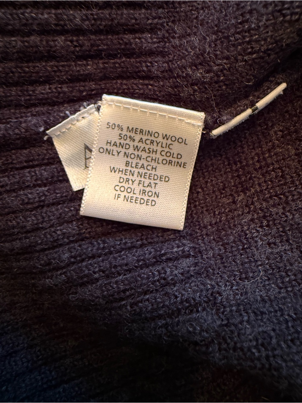 LOFT Charcoal Gray Merino Wool Cowl Neck Sweater Dress Fit Flare Autumn Fall - Picture 6 of 6